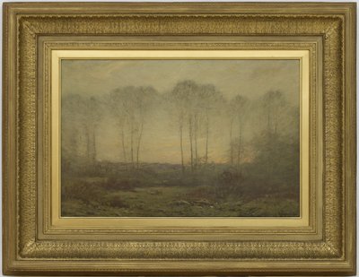 Manhã, 1906 (óleo no painel de madeira) de Dwight William Tryon